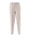 Peserico Tailored Trousers With Textured Detailing In White