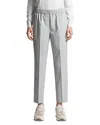 Peserico Elastic Waistband Pants In Lunar Gray