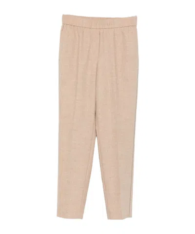 PESERICO ELASTIC-WAISTBAND SIDE-STRIPE TROUSERS