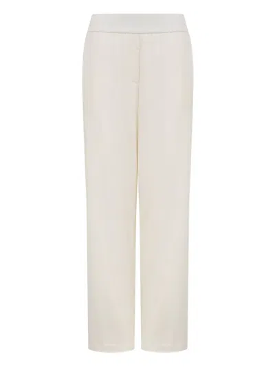 Peserico Elasticated Trousers In Neutral