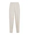 Peserico Elasticated Trousers In Neutral