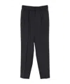 Peserico Viscose Cady Stretch Trousers In Black