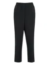 Peserico Cropped Pants In Black