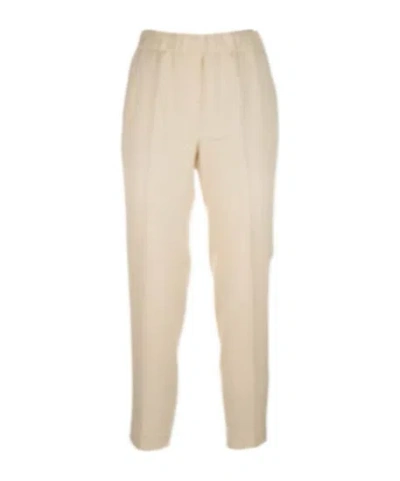 Peserico Elasticated-waist Trousers In Black