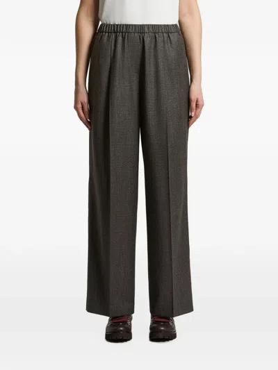 Peserico Elasticated-waistband Pleated Trousers In Black