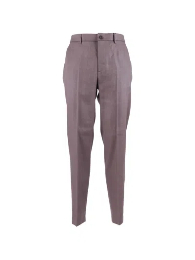 Peserico Elasticated-waistband Tailored Trousers In Gray