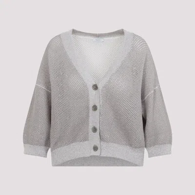 Peserico Elegant Tricot Cardigan For Women - Ss26 In Black