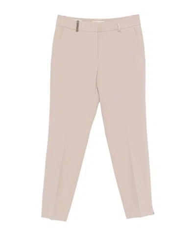 PESERICO EMBELLISHED CROPPED TROUSERS