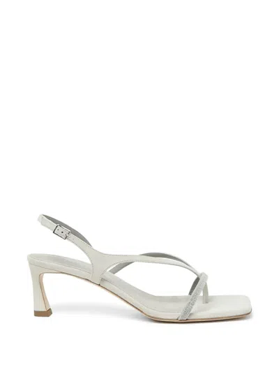 Peserico Embellished Sandals In Gray