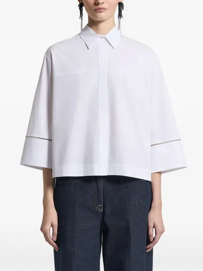 Peserico Embellished Shirt In White