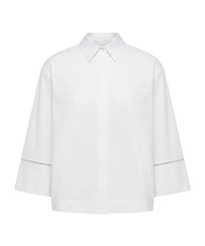 Peserico Embellished Shirt In White