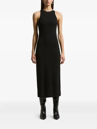 Peserico Embellished Sleeveless Dress In Black