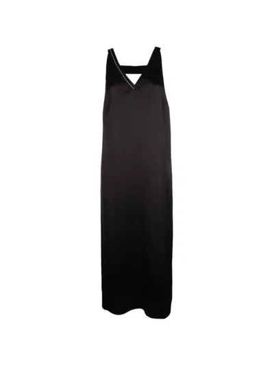 Peserico Embellished Sleeveless Dress In Black