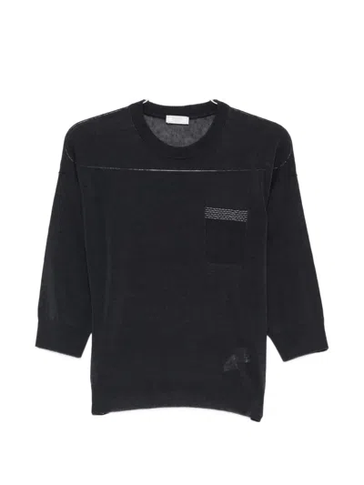 Peserico Embellished Sweater In Blue