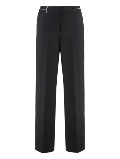 PESERICO EMBELLISHED TROUSERS