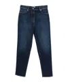Peserico Embossed Patch Denim Jeans In Blue