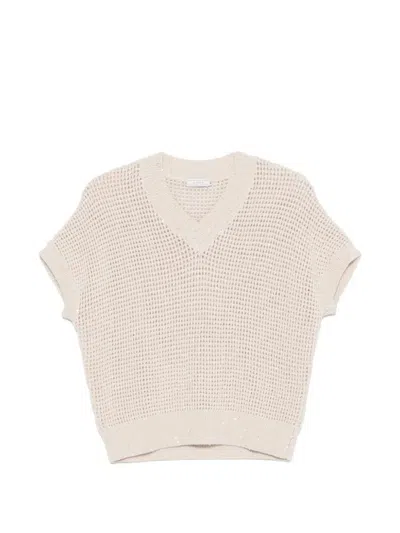 PESERICO EMBROIDERED SEQUIN SWEATER