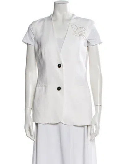 Pre-owned Peserico Evening Jacket In White