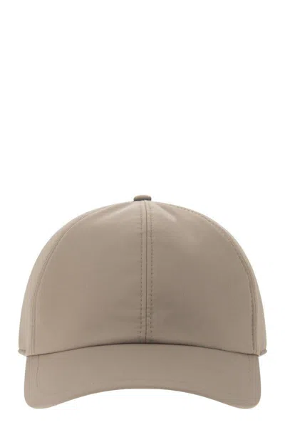 Peserico Fabric Baseball Cap In Beige