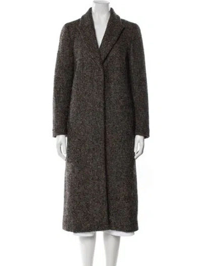 Pre-owned Peserico Faux Fur Coat In Brown