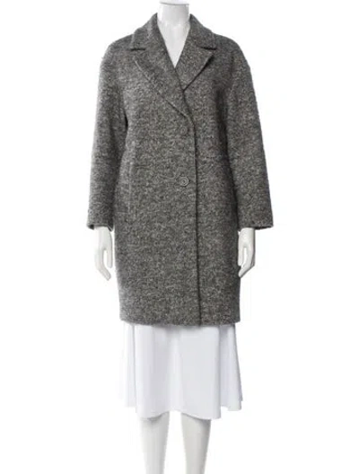 Pre-owned Peserico Faux Fur Coat In Gray