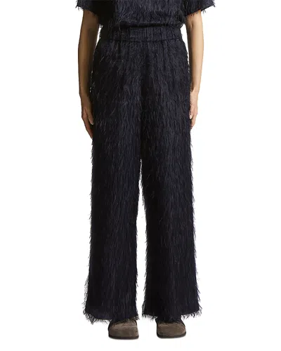 Peserico Faux Fur Pants In Black