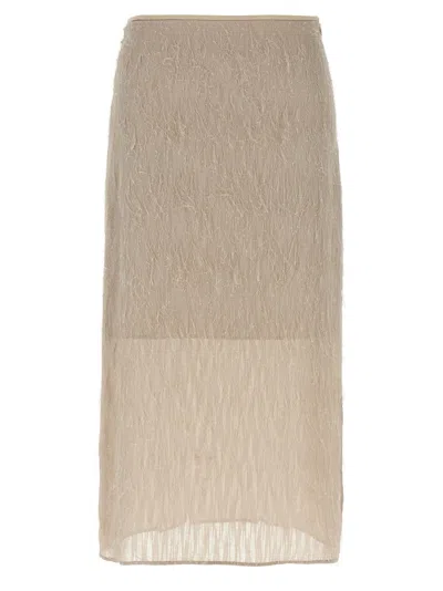 PESERICO FIL COUPÉ SKIRT SKIRTS GRAY