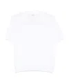 Peserico Polo In Tricot In Filato Di Puro Cotone Crepe Bianco In White