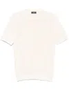 Peserico Fine-knit T-shirt In Neutrals