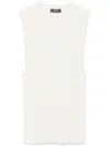 Shop Peserico Fine-ribbed Tank Top In Neutrals