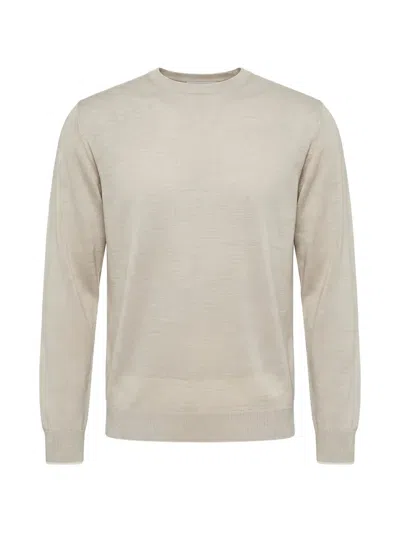 Peserico Fine-knit Crew-neck Sweater In Neutral