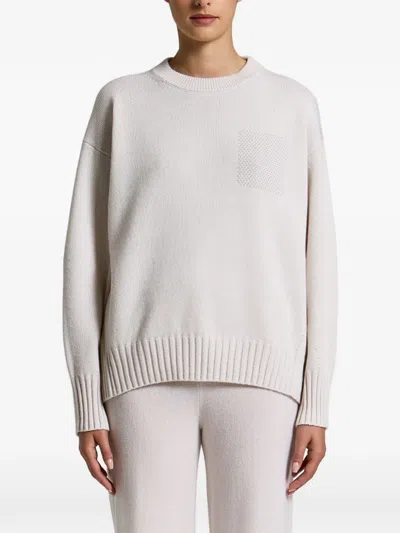 Peserico Fine-knit Drop-shoulder Sweater In Multi