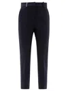 Peserico Cropped Tailored Trousers In Blue