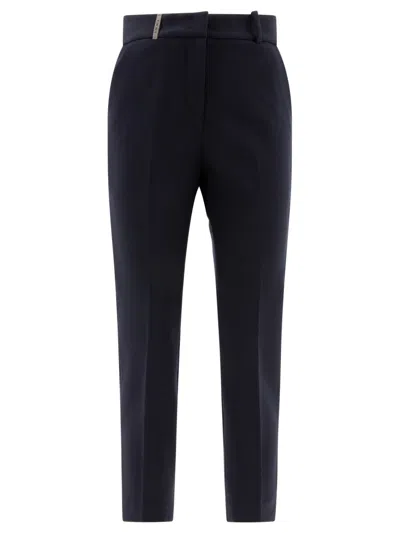 PESERICO PESERICO FITTED BLUE TAILORED TROUSERS