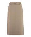 Peserico Stretch Pencil Skirt In Nude