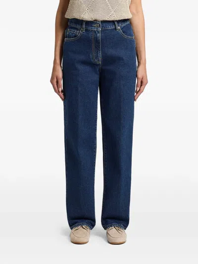 Peserico Five-pocket Jeans In Blue