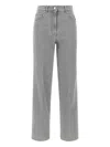 Peserico Stretch Denim Trousers With Back Patch Pocket In Multi