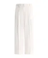 Peserico Cuffed Trousers In White