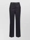 Peserico Flannel Lurex Trousers Back Pockets In Black