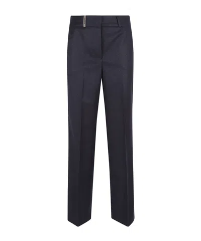 Peserico Patch-detail Trousers In Blue