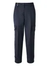 Peserico Flap-pocket Trousers In Blue