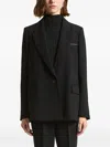 Peserico Flap-pockets Single-breasted Blazer In Black