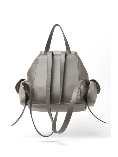 Peserico Flap-pocket Backpack In Gray