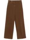 Peserico Flare Bottom Trousers In Brown