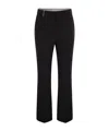 Peserico Women Stretch Cotton Trousers In Black