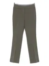 Peserico Flat-front Side-pocket Trousers In Green