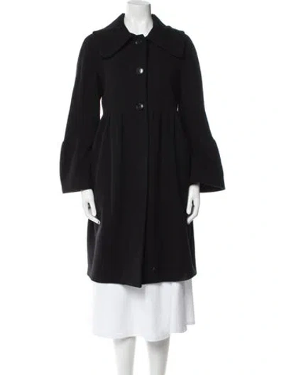 Pre-owned Peserico Fleece Coat In Black