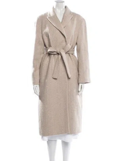 Pre-owned Peserico Fleece Coat In Neutrals