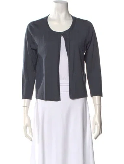 Pre-owned Peserico Fleece Scoop Neck Sweater In Green