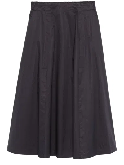 Peserico Flowing A-line Blue Skirt